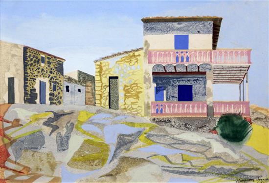 § Humphrey Spender (1910-2005) The Last House, San Telmo, Majorca, 11 x 16in. Provenance: Louise Kosman